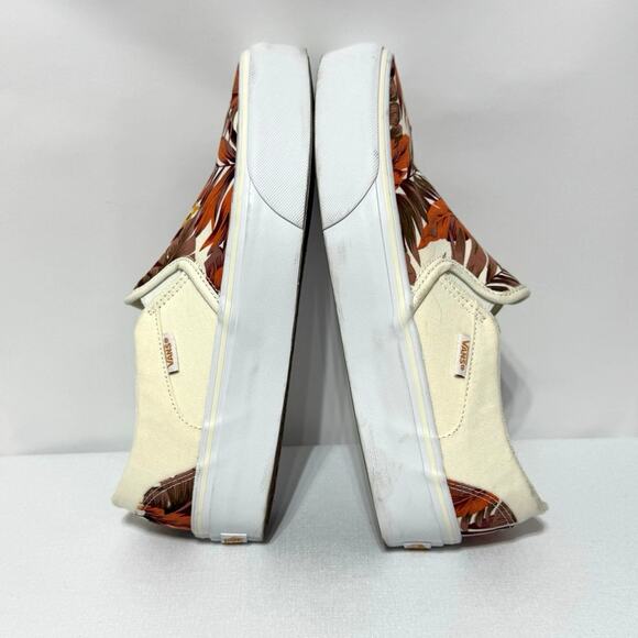 Vans Women’s Asher Platform Tropical Paradise Floral Slip-On Sneakers Size 9 - Picture 10 of 12